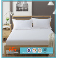 300TC 100% Baumwollsatin Weiß Spannbettlaken für California King Size Bett